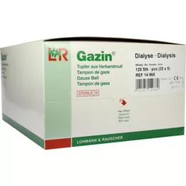GAZIN Tampone dialitico 2+3 sterile con anello protettivo, 125 pezzi