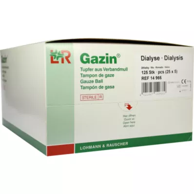GAZIN Tampone dialitico 2+3 sterile con anello protettivo, 125 pezzi GAZIN Tampone dialitico 2+3 sterile con anello protettivo, 125 pezzi