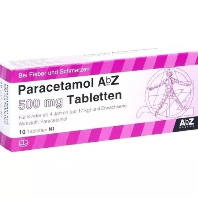 PARACETAMOL AbZ compresse da 500 mg, 10 pz PARACETAMOL AbZ compresse da 500 mg, 10 pz