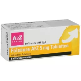 FOLSÄURE AbZ compresse da 5 mg, 50 pz