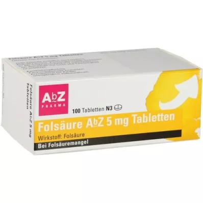 FOLSÄURE AbZ compresse da 5 mg, 100 pz FOLSÄURE AbZ compresse da 5 mg, 100 pz