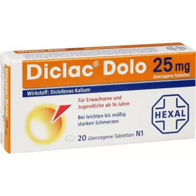 DICLAC Dolo 25 mg compresse rivestite, 20 pz DICLAC Dolo 25 mg compresse rivestite, 20 pz