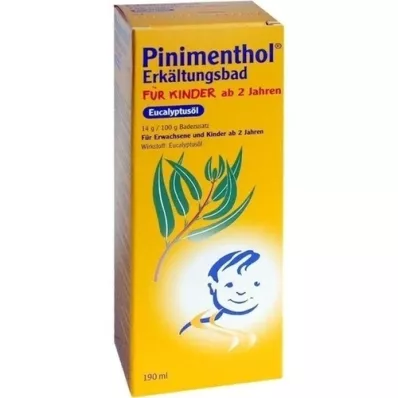 PINIMENTHOL Bagno freddo per bambini dai 2 anni in su. Eucalipto, 190 ml PINIMENTHOL Bagno freddo per bambini dai 2 anni in su. Eucalipto, 190 ml