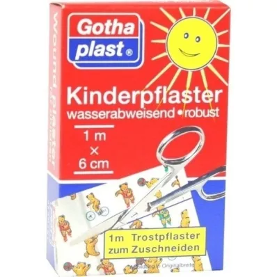 GOTHAPLAST Cerotto per bambini 6 cmx1 m, 1 pezzo GOTHAPLAST Cerotto per bambini 6 cmx1 m, 1 pezzo