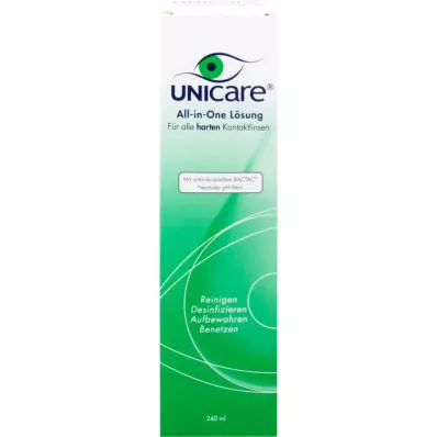 UNICARE Soluzione tutto in uno per tutte le lenti a contatto rigide, 240 ml UNICARE Soluzione tutto in uno per tutte le lenti a contatto rigide, 240 ml