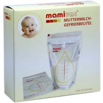 MAMIVAC Sacchetti congelatore per latte materno, 20 pz