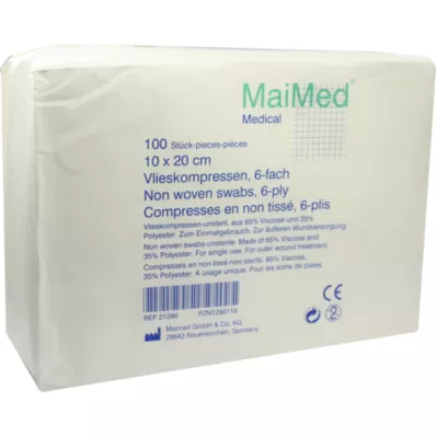 VLIESKOMPRESSEN 10x20 cm non sterile 6 volte, 100 pz