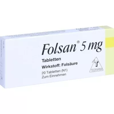 FOLSAN compresse da 5 mg, 20 pz FOLSAN compresse da 5 mg, 20 pz