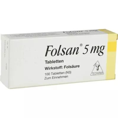 FOLSAN compresse da 5 mg, 100 pz FOLSAN compresse da 5 mg, 100 pz