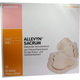 ALLEVYN Medicazione adesiva piccola 17x17 cm per losso sacro, 10 pz