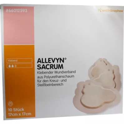 ALLEVYN Medicazione adesiva piccola 17x17 cm per losso sacro, 10 pz