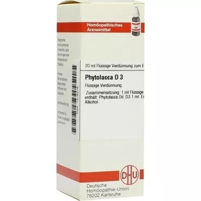 PHYTOLACCA Diluizione D 3, 20 ml