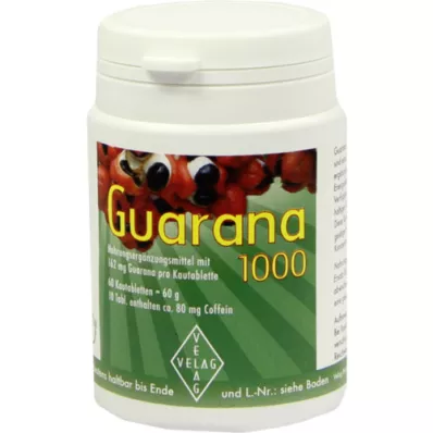 GUARANA Compresse masticabili da 1000 mg, 60 pz GUARANA Compresse masticabili da 1000 mg, 60 pz