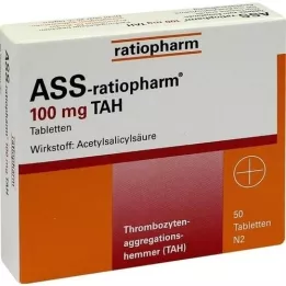 ASS-ratiopharm 100 mg TAH compresse, 50 pz