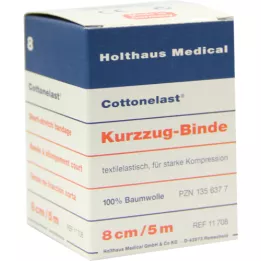 KURZZUGBINDE Cottonelast 8 cmx5 m, 1 pezzo