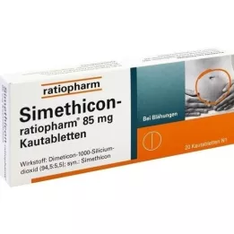 SIMETHICON-ratiopharm 85 mg compresse masticabili, 20 pz