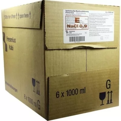 ISOTONISCHE Soluzione salina 0,9% Glasfl.Fresenius, 6X1000 ml ISOTONISCHE Soluzione salina 0,9% Glasfl.Fresenius, 6X1000 ml
