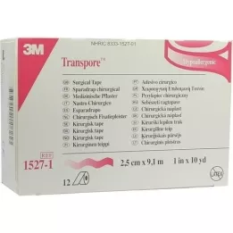 TRANSPORE Gesso da 2,5 cmx9,1 m, 12 pezzi