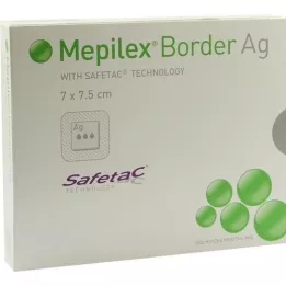 MEPILEX Connessione in schiuma Border Ag 7x7,5 cm sterile, 5 pz
