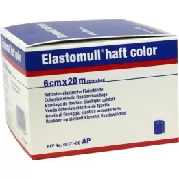 ELASTOMULL manico colore 6 cmx20 mt carta fissaggio blu, 1 pz