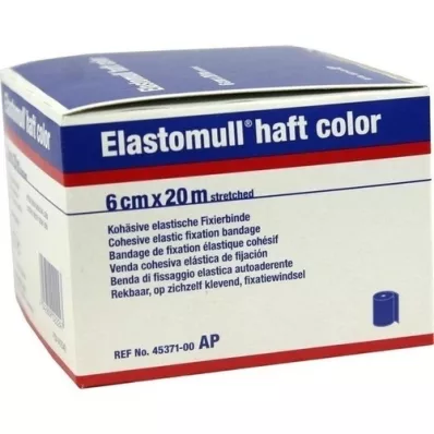 ELASTOMULL manico colore 6 cmx20 mt carta fissaggio blu, 1 pz ELASTOMULL manico colore 6 cmx20 mt carta fissaggio blu, 1 pz