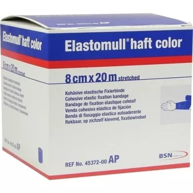 ELASTOMULL manico colore 8 cmx20 m fissaggio carta blu, 1 pz ELASTOMULL manico colore 8 cmx20 m fissaggio carta blu, 1 pz