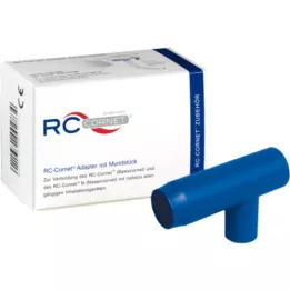RC Adattatore a cornetta con boccaglio per dispositivi inalatori, 1 pezzo