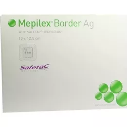 MEPILEX Connessione in schiuma Border Ag 10x12,5 cm sterile, 5 pz