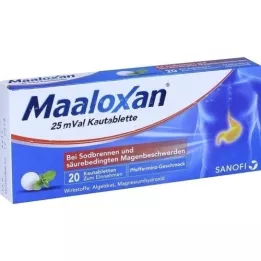 MAALOXAN Compresse masticabili 25 mVal, 20 pz