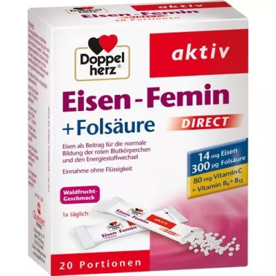 DOPPELHERZ Iron Femin DIRECT Pellet, 20 pz DOPPELHERZ Iron Femin DIRECT Pellet, 20 pz