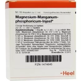 MAGNESIUM MANGANUM fosforicum Injeel fiale, 10 pz