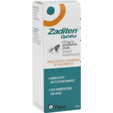 ZADITEN ophtha 0,25 mg/ml collirio, 1X5 ml