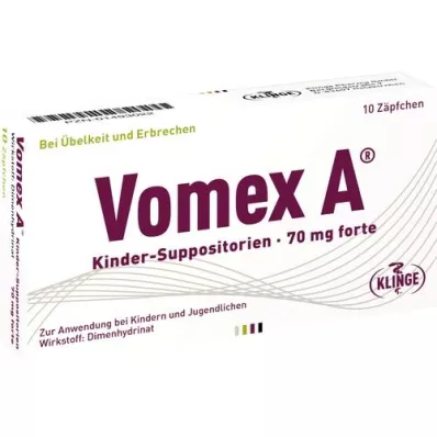 VOMEX A Supposte per bambini 70 mg forte, 10 pz