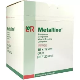 METALLINE Compresse sterili 10x12 cm, 50 pezzi