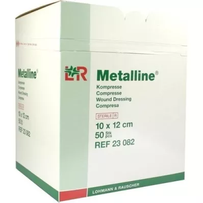 METALLINE Compresse sterili 10x12 cm, 50 pezzi