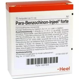 PARA BENZOCHINON Fiale Injeel forte, 10 pz
