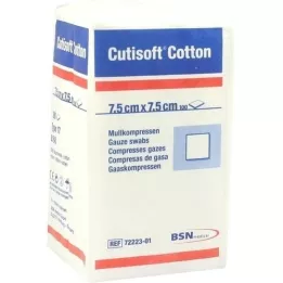 CUTISOFT Compr. cotone 7,5x7,5 cm non sterile, 100 pz