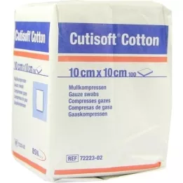 CUTISOFT Compr. cotone 10x10 cm non sterile, 100 pz