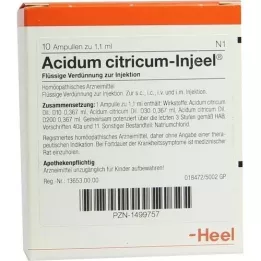 ACIDUM CITRICUM INJEEL Fiale, 10 pz