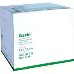 GAZIN Garza comp. 7,5x7,5 cm sterile 12 pieghe, 40x2 pz