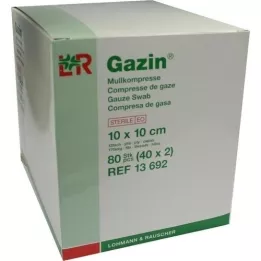 GAZIN Garza composta 10x10 cm sterile piegata 12 volte, 40x2 pezzi