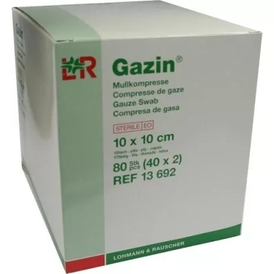 GAZIN Garza composta 10x10 cm sterile piegata 12 volte, 40x2 pezzi GAZIN Garza composta 10x10 cm sterile piegata 12 volte, 40x2 pezzi