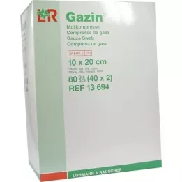 GAZIN Garza comp. 10x20 cm sterile 12 pieghe, 40x2 pezzi