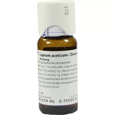 CUPRUM ACETICUM/Miscela di zinco valerianicum, 50 ml