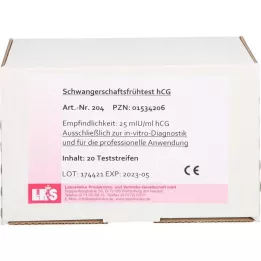 SCHWANGERSCHAFTS-FRÜHTEST Strisce reattive hCG urina, 20 pz