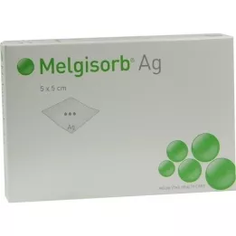 MELGISORB Benda Ag 5x5 cm, 10 pz
