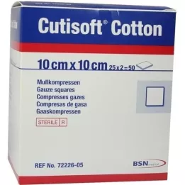 CUTISOFT Compr. cotone 10x10 cm sterile, 25X2 pz