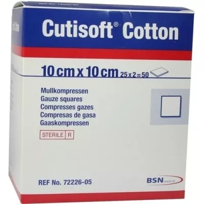 CUTISOFT Compr. cotone 10x10 cm sterile, 25X2 pz