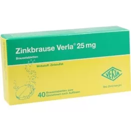 ZINKBRAUSE Verla compresse effervescenti da 25 mg, 40 pz