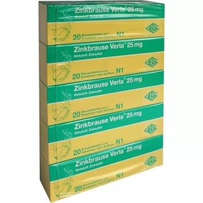 ZINKBRAUSE Verla compresse effervescenti da 25 mg, 100 pz